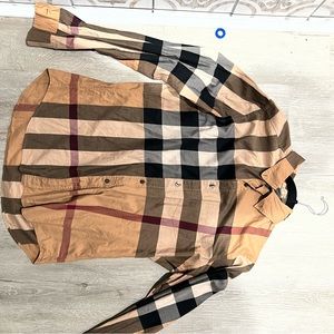 Burberry Plaid shirt for men size Large